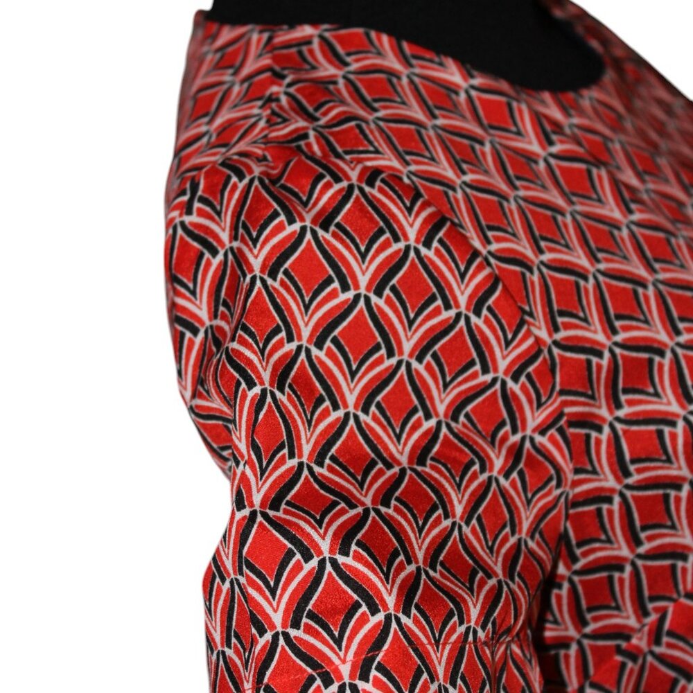 The Limited Women's Red Blue Shift Sheath Modal Shirt Dress XSP NWT'S - Picture 8 of 14